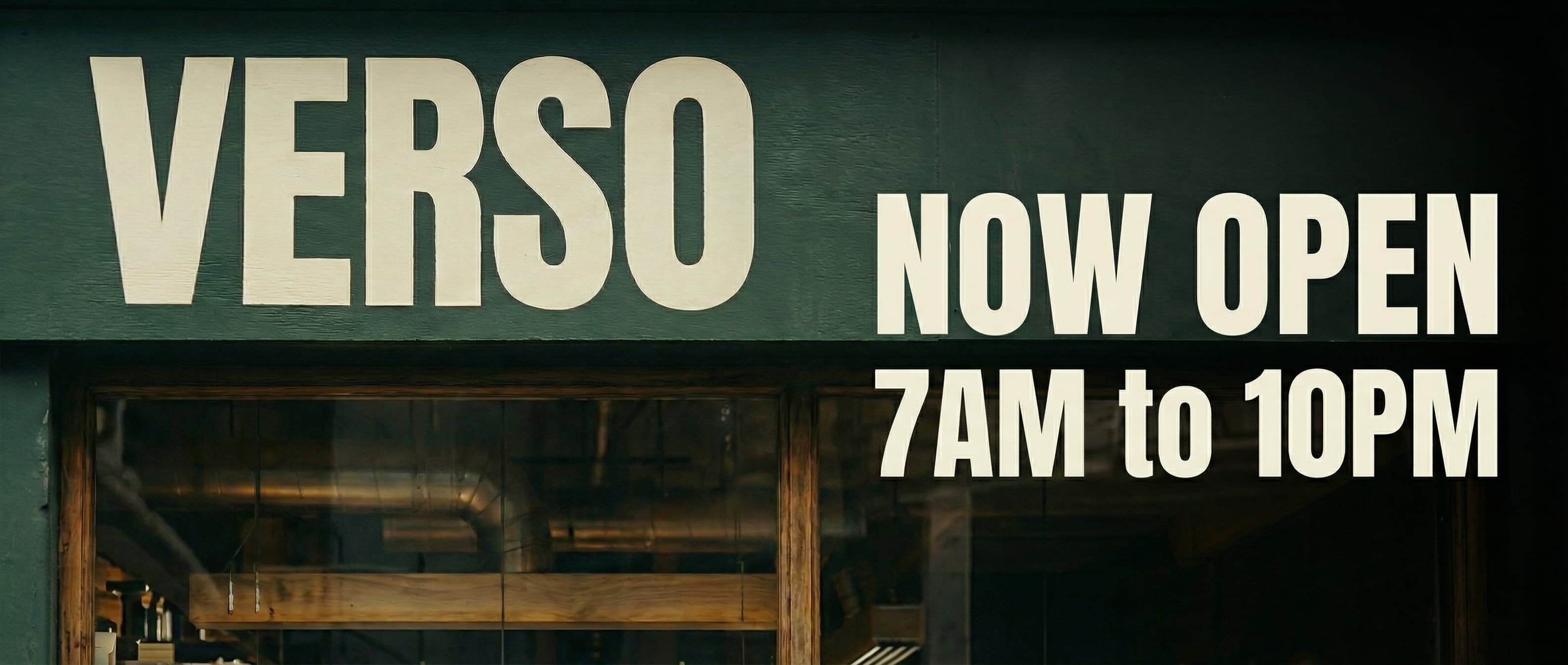 Verso Café — Facebook Header