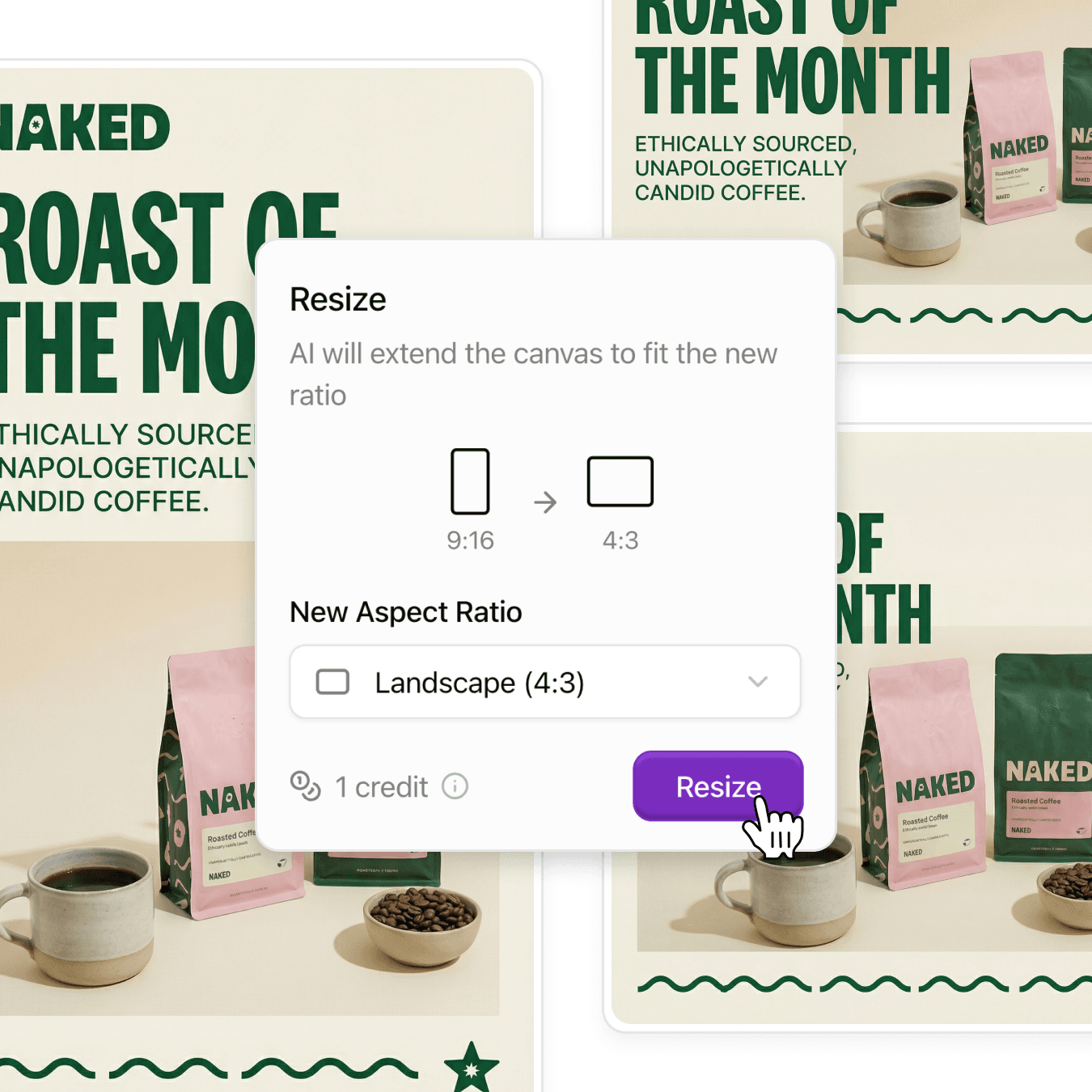 Effortlessly resize for every platform.
