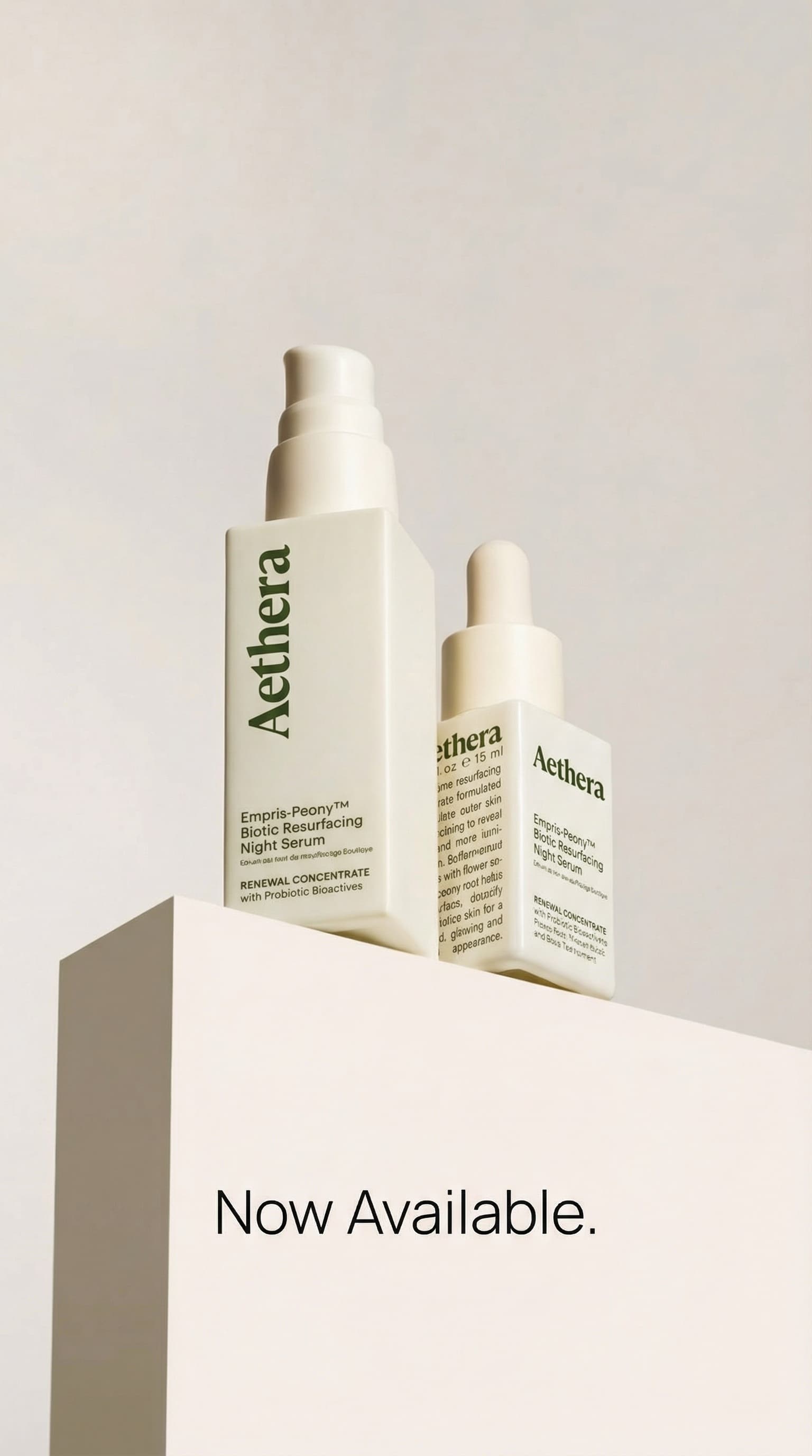 Instagram story — new serum arrival