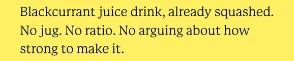 Text from the landing page.