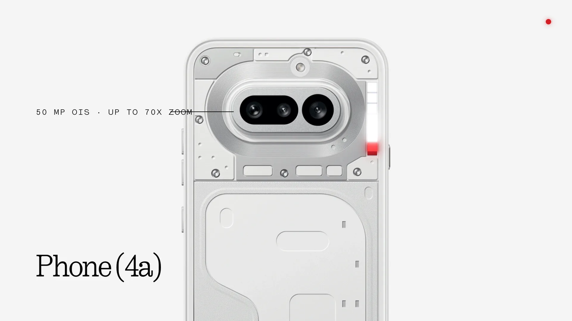 Nothing Phone (4a) motion graphics concept with product typography and transparent hardware